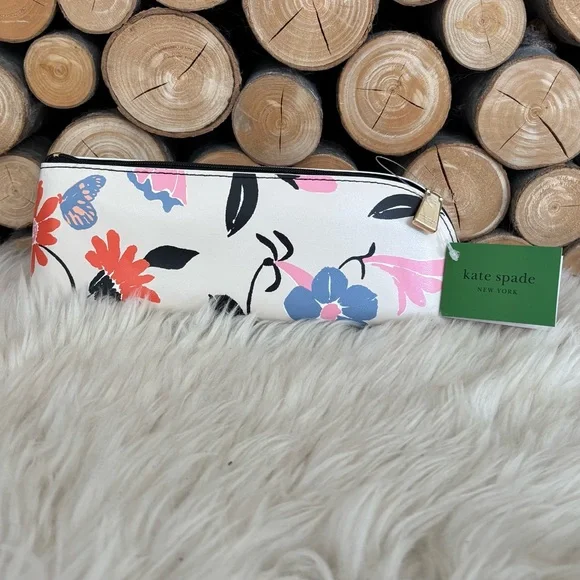 KATE SPADE Garden Floral Pencil Case with Spade Office Supplies - Picture 13 of 13